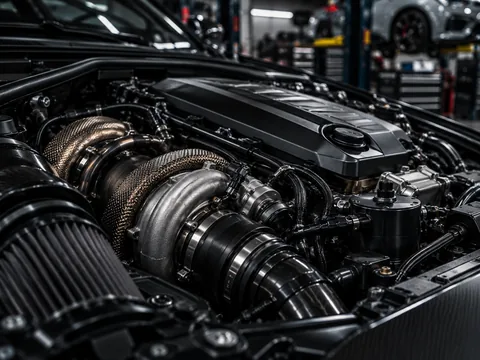 Performance engine and turbo detail