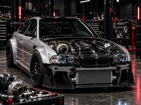 E46 M3 single turbo workshop build